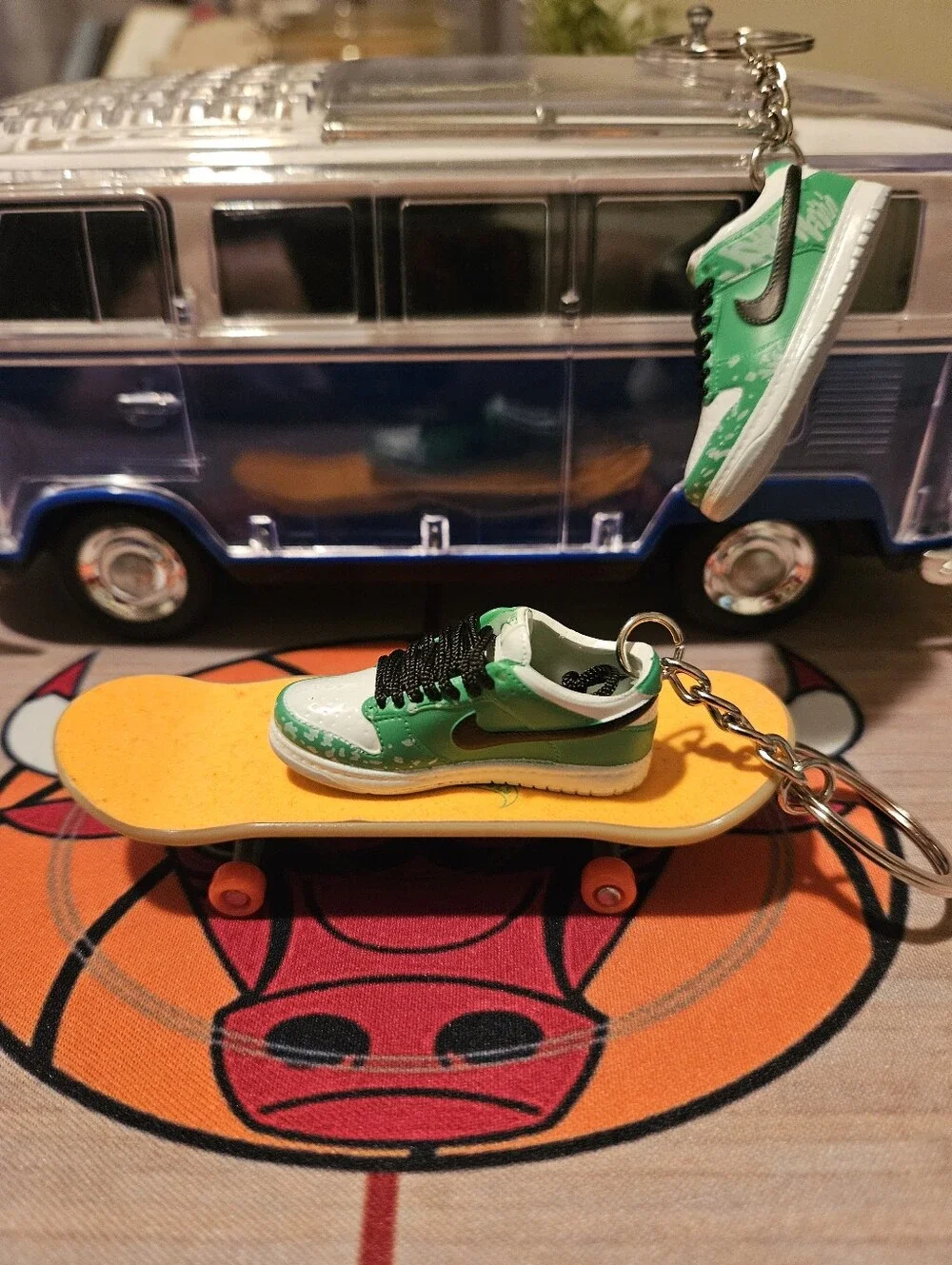 Pair of Mini sneaker keychain.